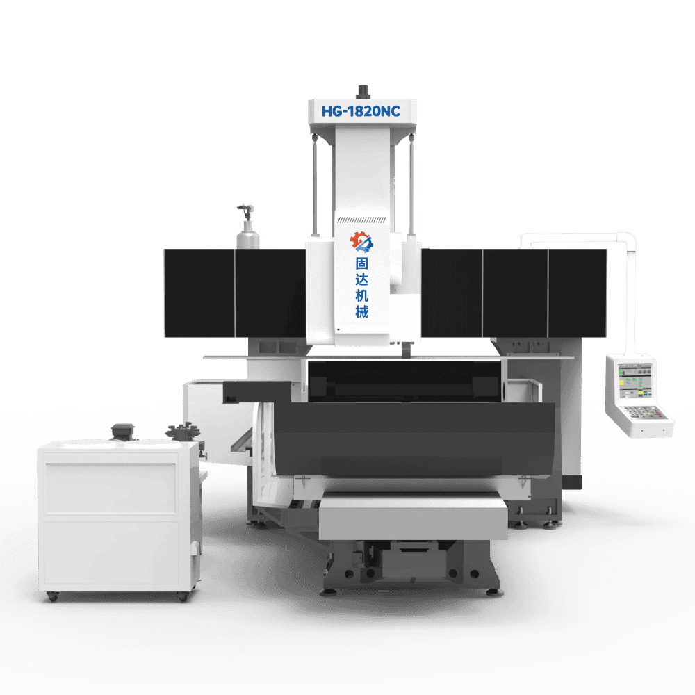 Processing capacity（Maximum grinding L*W*H）:2000*1600*600mm. CNC Surface grinding machine has a gantry layout as a whole, and the base,columns, and beams form an integral rigid frame structure.